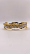 Load image into Gallery viewer, 14 KT Two Tone Women’s Bangle