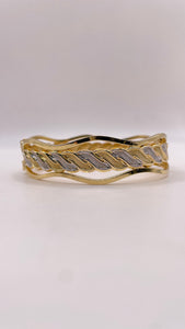 14 KT Two Tone Women’s Bangle