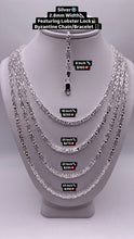 Load image into Gallery viewer, 2mm Byzantine Link Chain/Bracelet In Silver