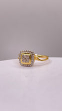 Load image into Gallery viewer, 0.19 CT. Natural Diamond Women’s Square Shape Ring