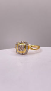 0.19 CT. Natural Diamond Women’s Square Shape Ring