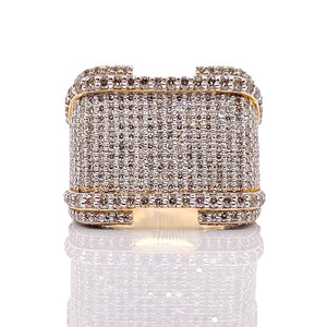 2.21 CT. Natural Diamond Men Ring In 10 KT Yellow Gold