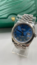 Load image into Gallery viewer, 41mm DateJust Rolex Watch With Azzuro Blue Dial