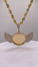 Load image into Gallery viewer, 1.13 CT. Natural Diamond Angel Memorial Pendent In 10 KT Yellow Gold