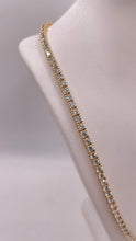 Load image into Gallery viewer, 18.80 CT. Lab Grown Brilliant Cut Tennis Chain In 10 KT Yellow Gold