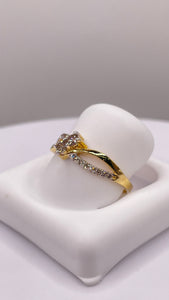 0.23 CT. Natural Diamond Infiniti Ring In 10 KT Yellow Gold