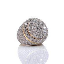 Load image into Gallery viewer, 8.27 CT. Lab Grown Men’s Diamond Round Shape Ring In 10 KT Yellow Gold