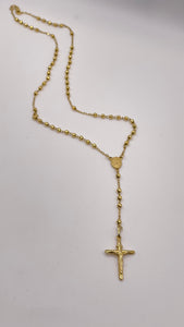 Rosary Necklace In 10 KT Yellow Gold