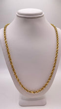 Load image into Gallery viewer, 3.7mm Solid Rope Chain In 10 KT Yellow Gold