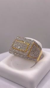 1.35 CT. Natural Diamond Men’s Ring In 10 KT Yellow Gold