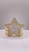 Load image into Gallery viewer, 0.94 CT. Natural Diamond Star Ring In 10 KT Yellow Gold