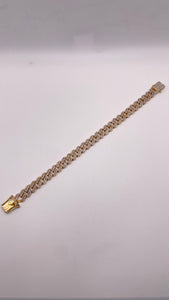 4.7 CT. Natural Diamond Men’s Bracelet In 10 KT Yellow Gold