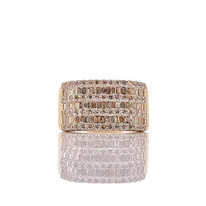 1.65 CT. Natural Diamond Men’s Ring In 10 KT Yellow Gold