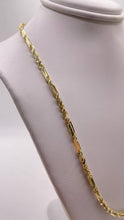 Load image into Gallery viewer, 2.5mm Unique Rope &amp; Link Chain In 10 KT Yellow Gold