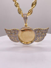 Load image into Gallery viewer, 1.16 CT. Angel Wing Memorial Pendent In 10 KT Yellow Gold