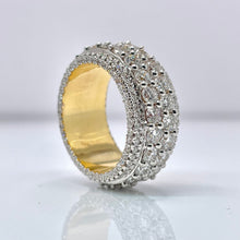 Load image into Gallery viewer, 8.83 CT. Lab Grown Men’s Eternity Diamond Band In 10 KT Yellow Gold