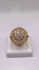 3.67 CT. Natural Diamond Men’s Ring In 10 KT Yellow Gold