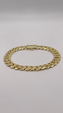 Load image into Gallery viewer, Solid Miami Cuban Bracelet With Box Lock In 10 KT Yellow Gold