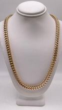 Load image into Gallery viewer, 6mm Two-Tone Diamond-Cut Franco Link Chain In 10 KT Yellow &amp; White Gold