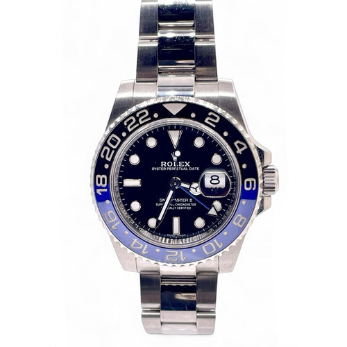 40mm GMT Master II Batman Rolex Men’s Watch With Black Dial