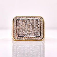 Load image into Gallery viewer, 1.09 CT. Natural Diamond Men’s Ring In 10 KT Yellow Gold