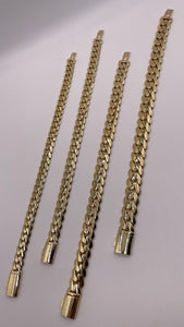 Solid Miami Cuban Bracelet In 10 KT Yellow Gold