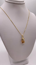 Load image into Gallery viewer, Teddy Bear Chain &amp; Pendent Combo In 10 KT Yellow Gold