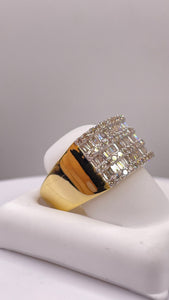 1.65 CT. Natural Diamond Men’s Ring In 10 KT Yellow Gold