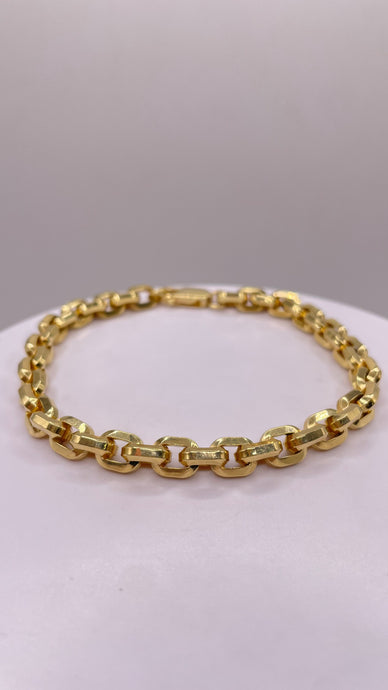 6.6mm Link Bracelet In 10 KT Yellow Gold
