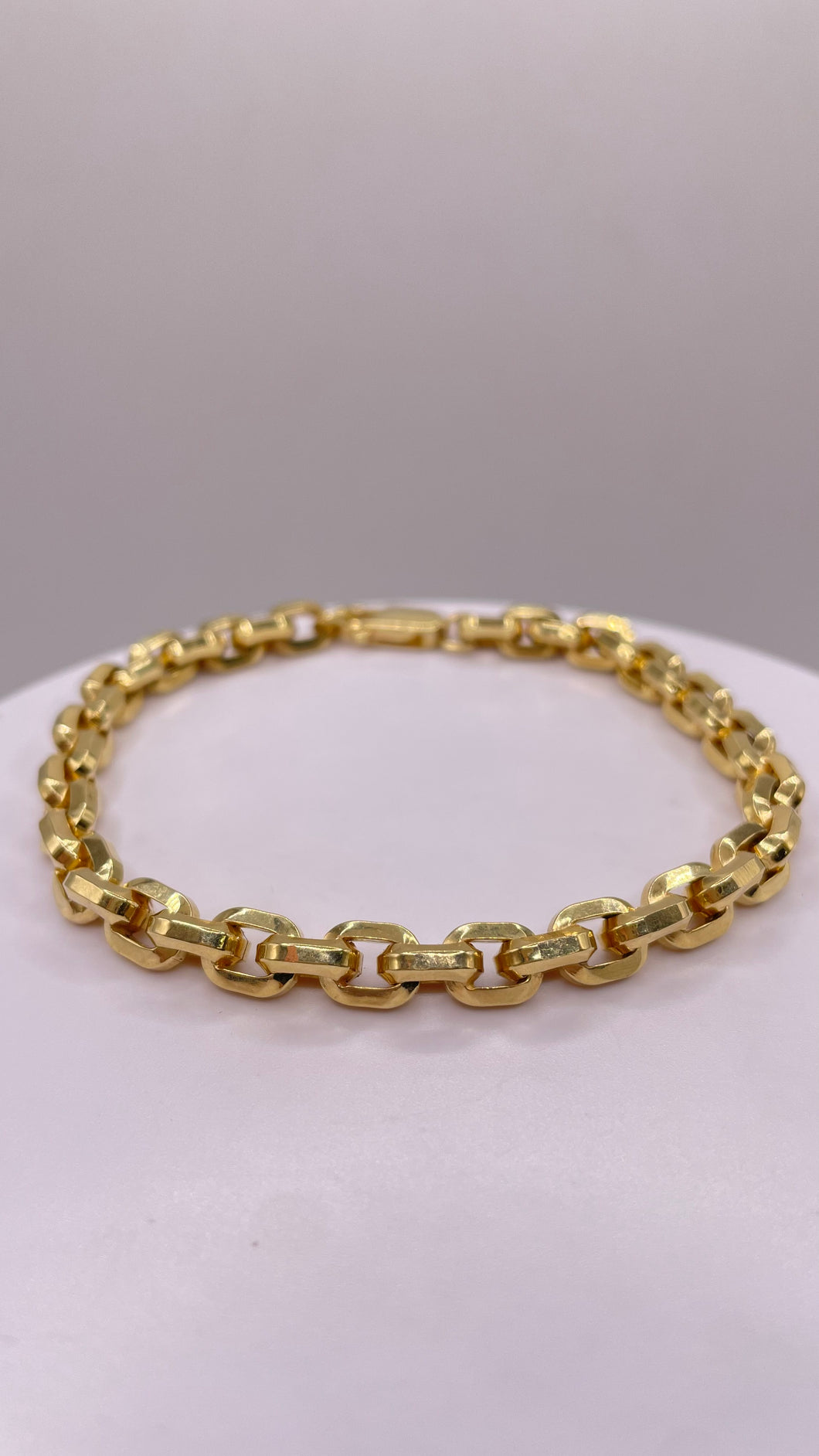 6.6mm Link Bracelet In 10 KT Yellow Gold