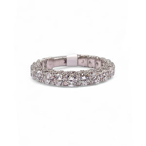 2.43 CT. Lab Grown Diamond Eternity Band In 14 KT White Gold