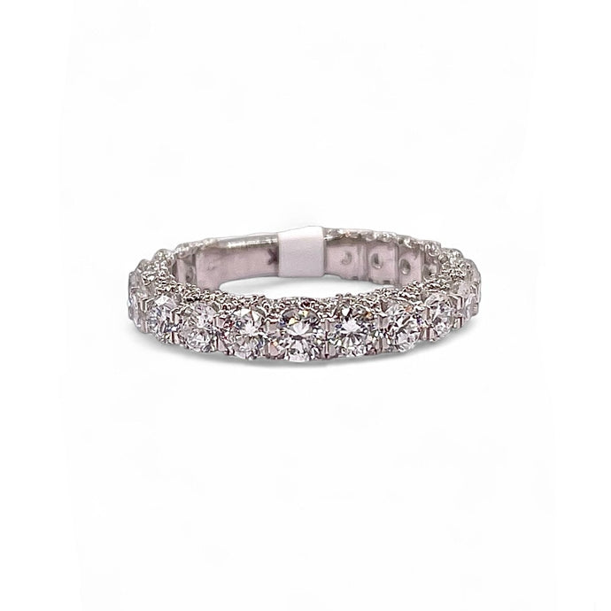 2.43 CT. Lab Grown Diamond Eternity Band In 14 KT White Gold