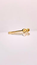 Load image into Gallery viewer, Women’s Dainty Infiniti Ring With Natural Diamond In 10 KT Yellow Gold