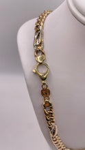 Load image into Gallery viewer, 7.8mm Two-Tone Unique Cuban Figaro Link Chain In 10 KT Yellow Gold