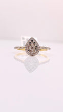Load image into Gallery viewer, 0.29 CT. Natural Diamond Pear Shape Women’s Ring In 10 KT Yellow Gold