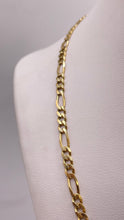 Load image into Gallery viewer, 3mm Figaro Link Chain In 14 KT Yellow Gold