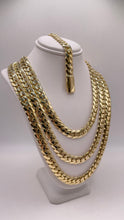 Load image into Gallery viewer, 9mm Solid Miami Cuban Link Chain/Bracelet In 10 KT Yellow Gold
