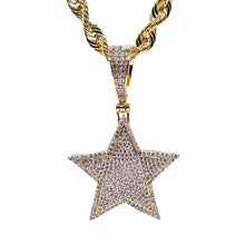 Load image into Gallery viewer, 0.59 CT. Natural Diamond Star Pendant In 10 KT Yellow Gold