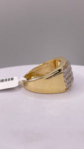 1.28 CT. Natural Diamond Men’s Ring In 10 KT Yellow Gold