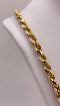 Load image into Gallery viewer, 5mm Solid Rope Chain In 10 KT Yellow Gold