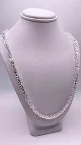 3mm Byzantine Link Chain/Bracelet In Silver