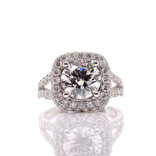 Load image into Gallery viewer, 3.62 CT. Lab Grown Diamond Engagement Ring In 14 KT White Gold