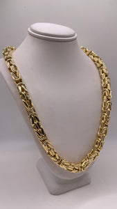8mm 14 KT Byzantine Link Chain