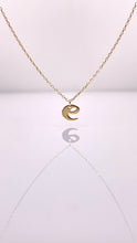 Load image into Gallery viewer, Dainty Initial Pendent &amp; Chain Combo In 10 KT Yellow Gold
