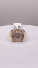 Load image into Gallery viewer, 0.82 CT. Natural Diamond Square Shape Ring In 10 KT Yellow Gold