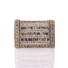 Load image into Gallery viewer, 1.37 CT. Natural Diamond Men’s Ring In 10 KT Yellow Gold
