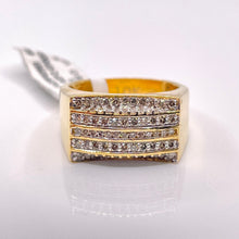 Load image into Gallery viewer, 0.88 CT. Natural Diamond Men’s Ring In 10 KT Yellow Gold