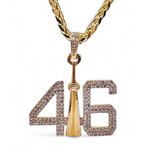 1.15 CT. Natural Diamond 416 CN Tower Pendent In 10 KT Yellow Gold