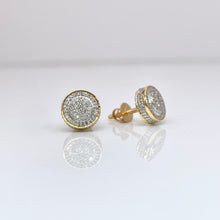 Load image into Gallery viewer, 0.30 CT. Natural Diamond Round Shape Stud Earrings In 10 KT Yellow Gold
