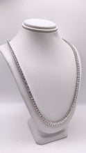 Load image into Gallery viewer, Men’s Tennis Chain In Silver With CZ